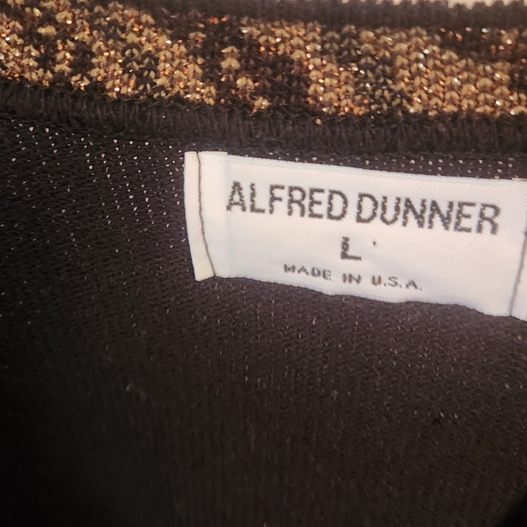 Alfred Dunner Black Sweater with Gold Details - Picture 3 of 3